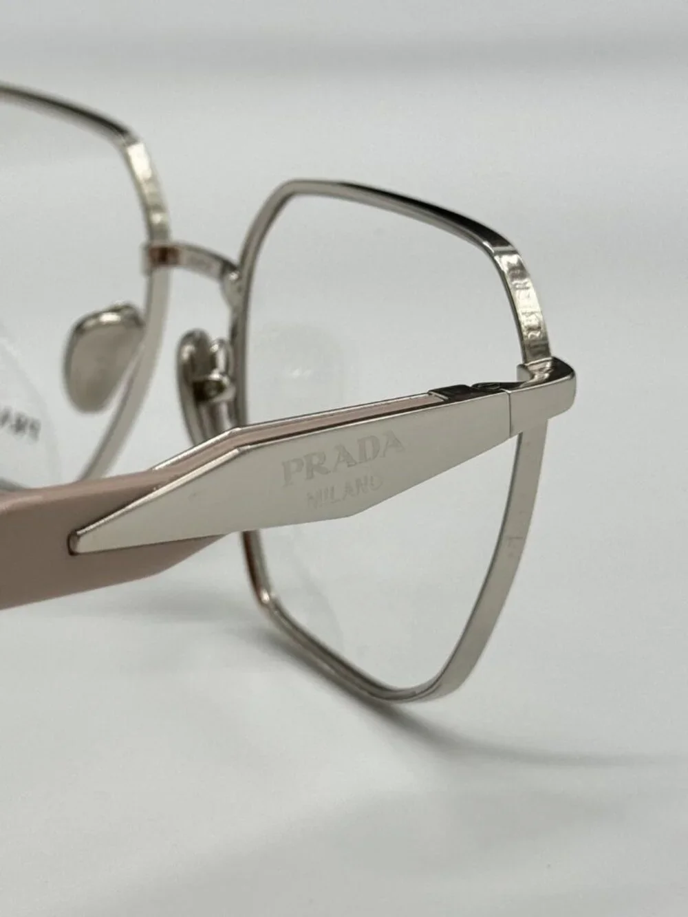 NWT Prada PR56ZV 1BC1O1 Silver Beige Women Eyeglasses PR 56ZV
